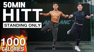 (초보자 필수 시청!) 50분 서서하는 체지방 폭파 홈트(땀범벅💦) | 50m Burn Fat HIIT (Sweat💦, Beginner friendly)