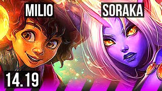 MILIO & Zeri vs SORAKA & Jhin (SUP) | 0/3/22 | EUW Master | 14.19