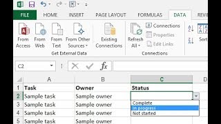 Drop-down list in Excel | How to create drop-down list in Excel Sheet on Google Drive