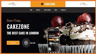 How To Make Cake Shop Website | CakeZone  Selling Website