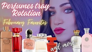 عطوري المفضلة 2024 استخدمتها الفترة الاخيرة اكتر من 15 عطر مختلف perfume tray rotation