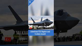 American F22 Raptor / Turkish KAAN 5th Generation Aircraft  Comparison #kaan #f22 #raptor #airforce