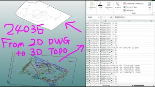 23035 - Extract Data from a 2D DWG and create Topo in Revit