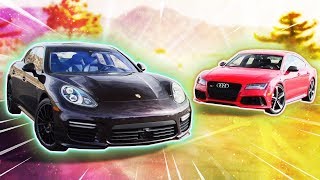 AUDI R8 PLUS Vs PORSCHE PANAMERA TURBO!