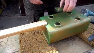 time lapse UKELELE Construction from a TIN CAN in LOCKDOWN