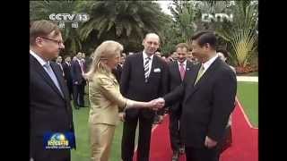 新闻联播2013-04-07 习近平举行仪式欢迎芬兰共和国总统访华