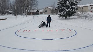 Ледовый гоночный трек своими руками. Финал! Ice racing track with your own hands.