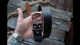 How to make an English Bridle leather belt. Кожаный ремень своими руками из дорогой английской кожи.