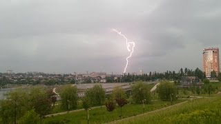 Гроза в Донецке/ Thunderstorm in Donetsk