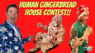 Best Party Idea 2024 Human Gingerbread House