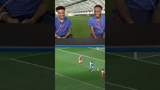 Sancho and sterling react chunkz’s goal #shorts#sancho#sterling