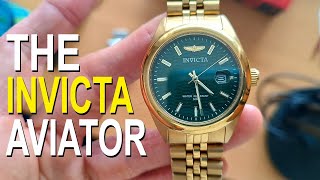 GOLDEN AVIATOR! THE INVICTA 38427! I bought this Cheap on Ebay! A Great Looking Watch! Watch Review!