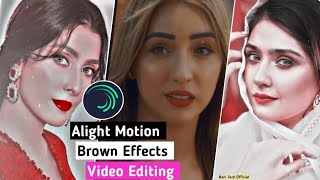 Alight motion brown effect video editing || video editing on Alight motion || TikTok trend 2022