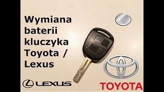 Jak wymienić BATERIĘ W PILOCIE TOYOTA/ LEXUS ?