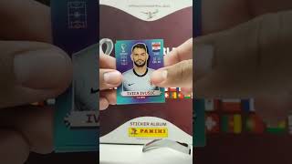 Giovanni Lo Celso:abriendo sobres panini del mundial de qatar 2022