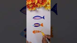 How to draw fish 🐠🐟🐡 #shorts