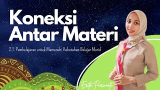 Koneksi Antar Materi Modul 2.1 Pembelajaran Untuk Memenuhi Kebutuhan Belajar Murid