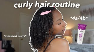 My CURLY Hair Routine | how to achieve the most defined curls *type 4 hair*