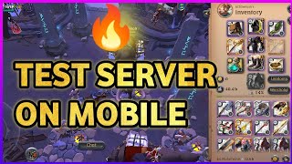 how to open test server on mobile albion online | 99% don't know 🔥