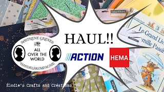 Haul loisirs créatifs et papeterie Action Hema Sostrene Grene septembre 2023