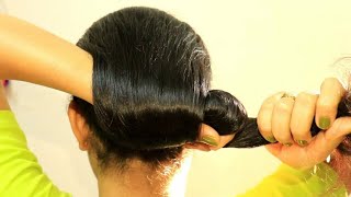 Self easy hairstyles for ladies step by step | bun juda hairstyle | hairstyles easy |style showcase