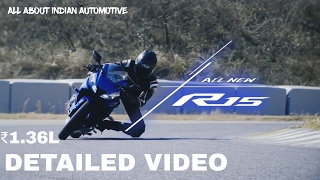 Yamaha R15 V3 Official Trailer price Exhaust Note Features Mileage Launch Date India ALL NEW R15