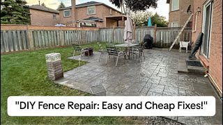 "DIY Fence Repair: Easy and Cheap Fixes!" @CyberLandscaping