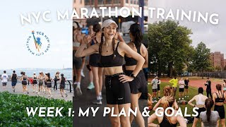 MARATHON TRAINING | Picking a Plan & My Goals for the Race in NYC