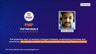 Project Management Professional (PMP) Course Testimonial by Navin Kumar | StarAgile Reviews