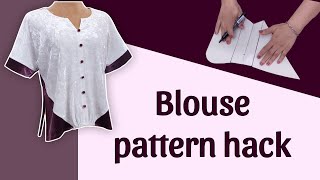 A side-slit blouse that turns heads wherever you go!🍃Sewing projects