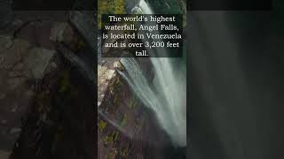 The world's highest waterfall... | Unusual Facts About Travel  | #shorts