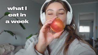 WHAT I EAT IN A WEEK | half healthy, half with covid, birthday dinner & grocery haul (food diaries)