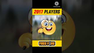 FREE FIRE PLAYERS 2017 VS 2023⚡⚡ - para SAMSUNG A3,A5,A6,A7,J2,J5,J7,S5,S6,S7,S9,A10,A20,A50 #shorts