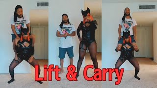 Lift and Carry Fitness|Shoulder Ride Squats|How many can Catwoman do?