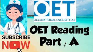 OET Reading, A part