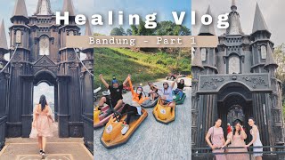 Healing Vlog - Bandung ( Bukit teropong indah , Lug's Gravity , Dago Bakery , Utara Cafe , Braga )