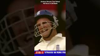 Andrew Strauss Test Debut | Against New Zealand | May 20 - 24, 2004