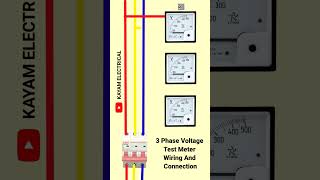 voltmeter connection #shorts #kayamelectrical #electrical