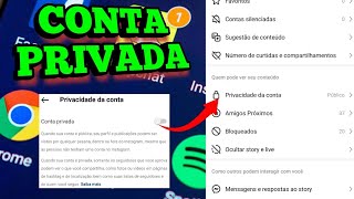 Como privar minha conta do Instagram