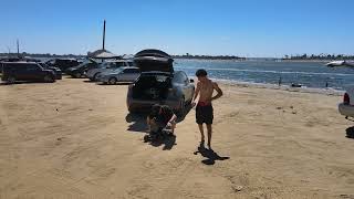 DJI Drone filming arrma outcast 4s @ mission bay