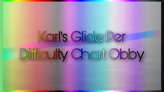 Karl’s Glide Per Difficulty Chart Obby (1 - 22) [Showcase]