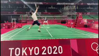 Tokyo Olympics 2020 Training Session Nhat Nguyen Team Ireland Malaysia Lee Zii Jia