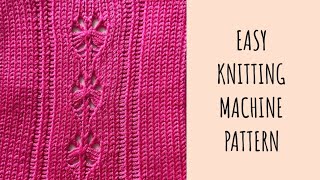 Easy pattern on any knitting machine 🧶