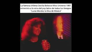 Lucía Mendez entrevistada por Miss Universo 1987 Cecilia Bolocco