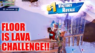 Floor is lava game mode in fortnite!