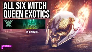 All Destiny 2 Witch Queen Exotic Armour in 2 minutes!