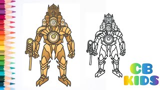 HOW TO DRAW CLOCKMAN TITAN | Skibidi Toilet Multiverse Cara Menggambar TITAN CLOCK MAN MULTIVERSE