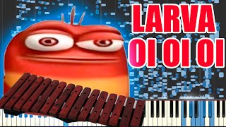 LARVA OI OI OI but it's Xylophone MIDI (Auditory Illusion) | LARVA OI OI OI Xylophone sound