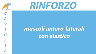 Rinforzo caviglia - muscoli antero laterali con elastico