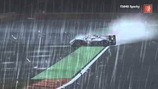 Project CARS R18 Slow Mo Spa spin in the wet!